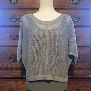 Ann Taylor Loft Crop Pullover Scoop Neck Sweater